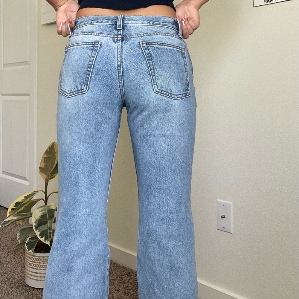 John Galt Light Blue Eleanor Low Rise Jeans - Picture 2 of 5